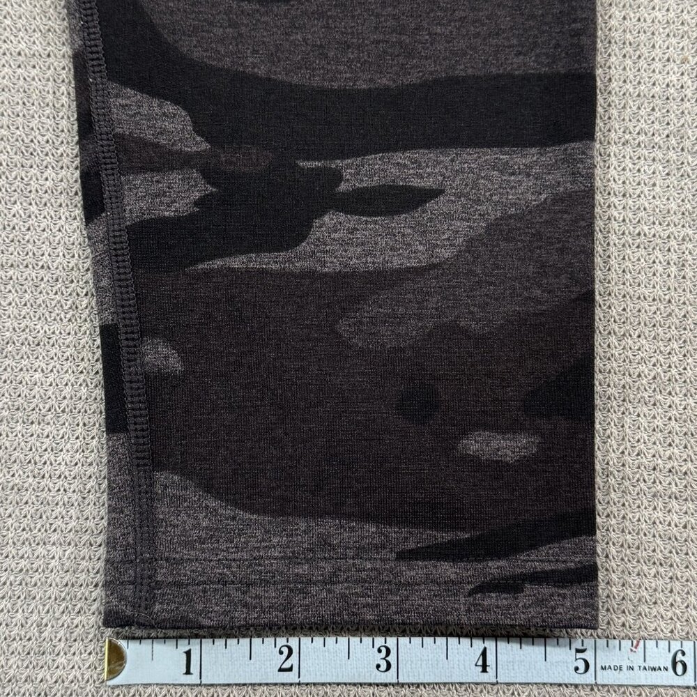 Tuff Athletics Camo Print Womens Leggings Sz Large Black Gray Activewear Pocket - Picture 13 of 14